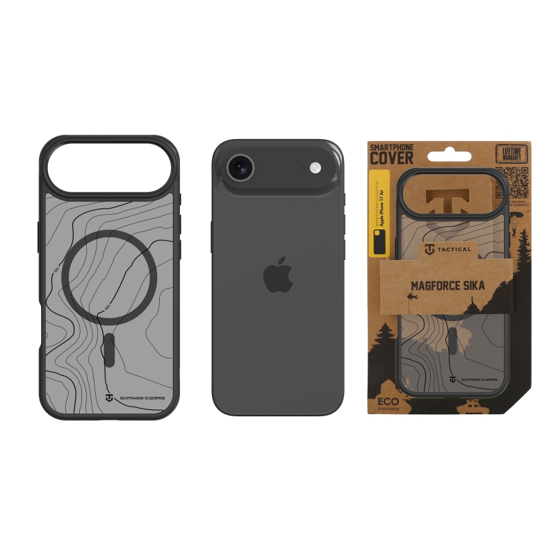 Taktický kryt MagForce Hyperstealth Sika pre iPhone 17 Air Asphalt
