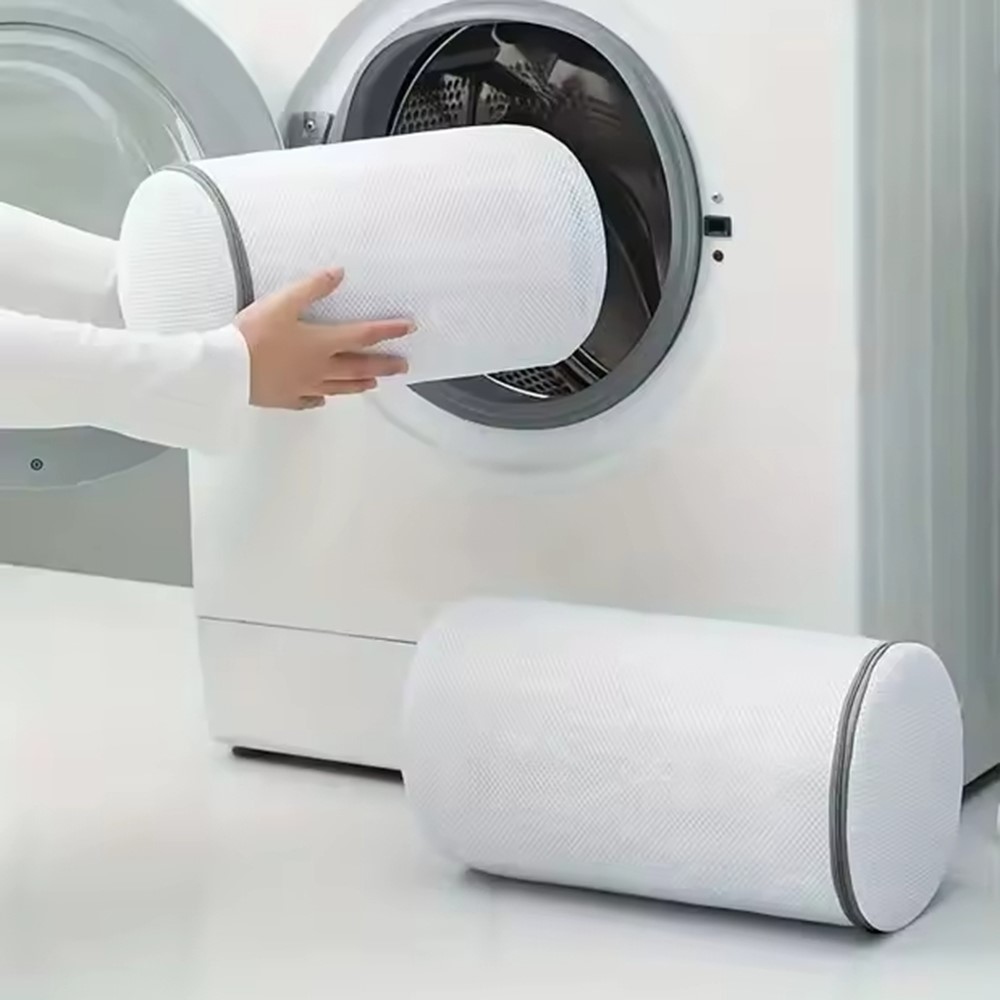 Sieťovaný prací vak na obuv so zipsom - veľkosť L