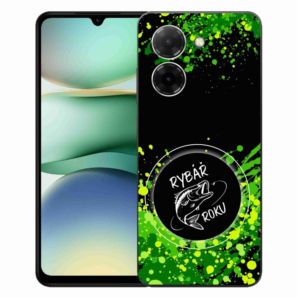 Gélový kryt mmCase na Xiaomi Redmi A5 - rybár roku čierne pozadie