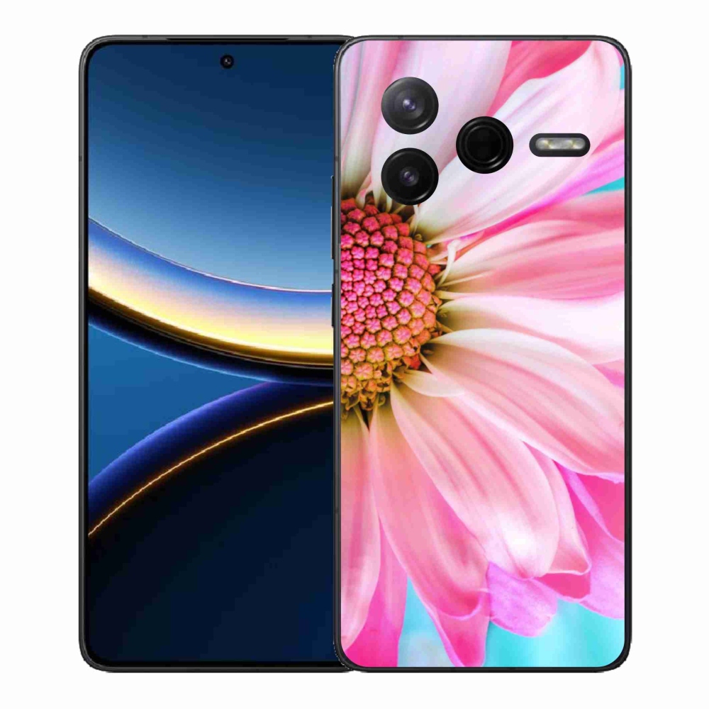 Gélový kryt mmCase na Xiaomi Poco F7 Pro - ružová kvetina
