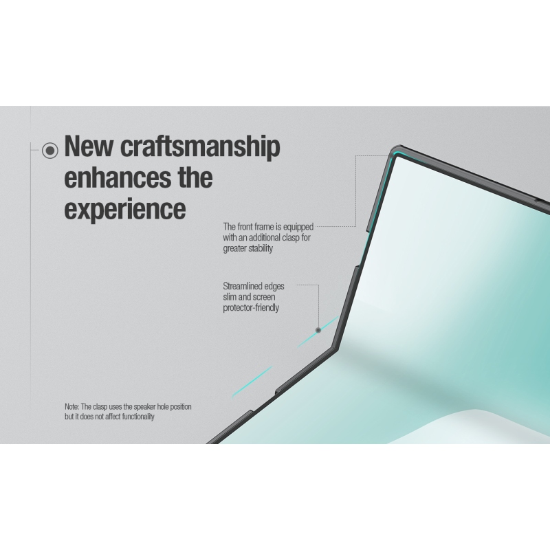 Nillkin Super Frosted FOLD Magnetic zadný kryt pre Samsung Galaxy Z Fold 8, čierny