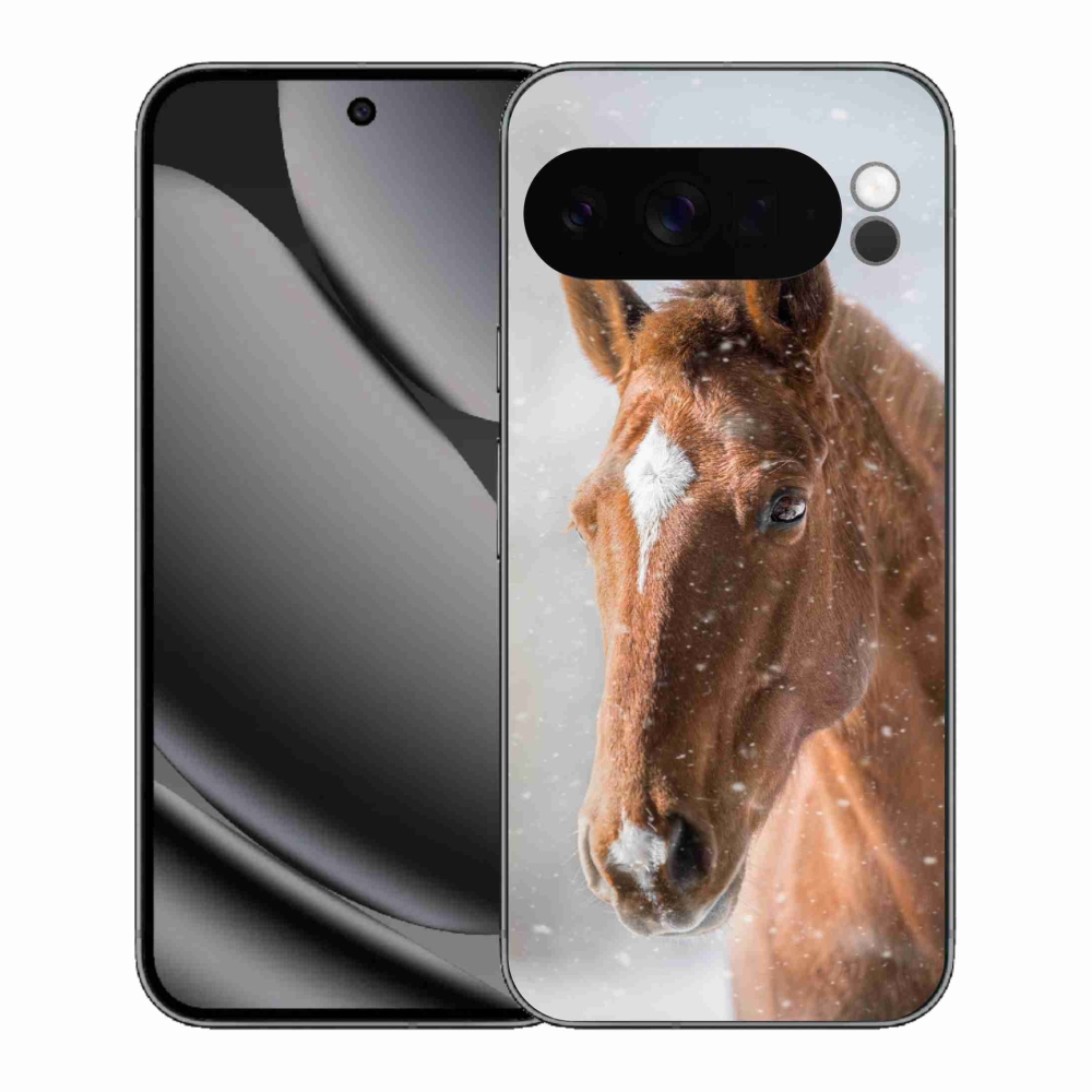 Gélový kryt mmCase na Google Pixel 10 Pro XL - hnedý kôň 2