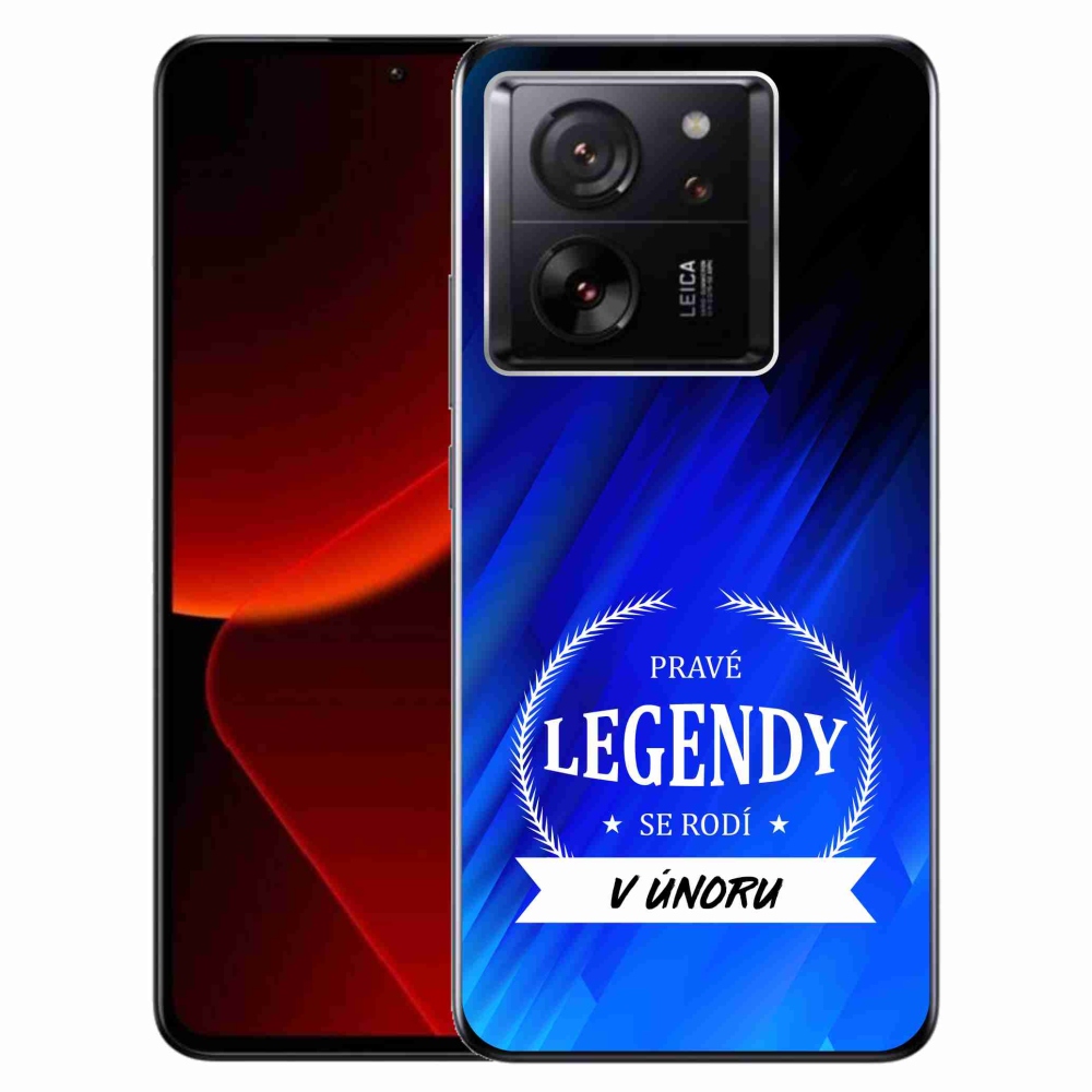 Gélový kryt mmCase na Xiaomi 13T/13T Pro - legendy vo februári modré pozadie