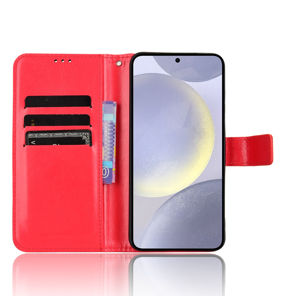 Crazy knižkové púzdro na Samsung Galaxy S25 FE - červené