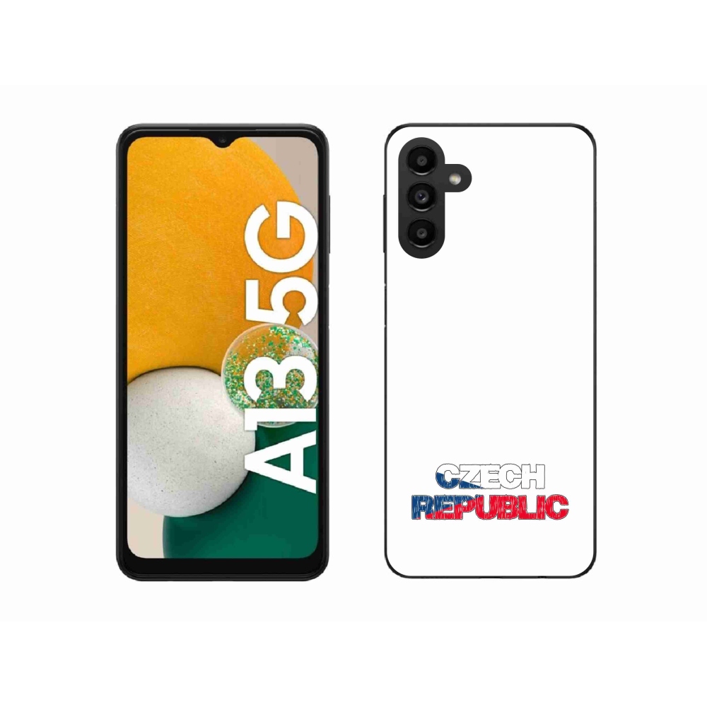 Gélový kryt mmCase na Samsung Galaxy A13 5G - Czech Republic biele pozadie