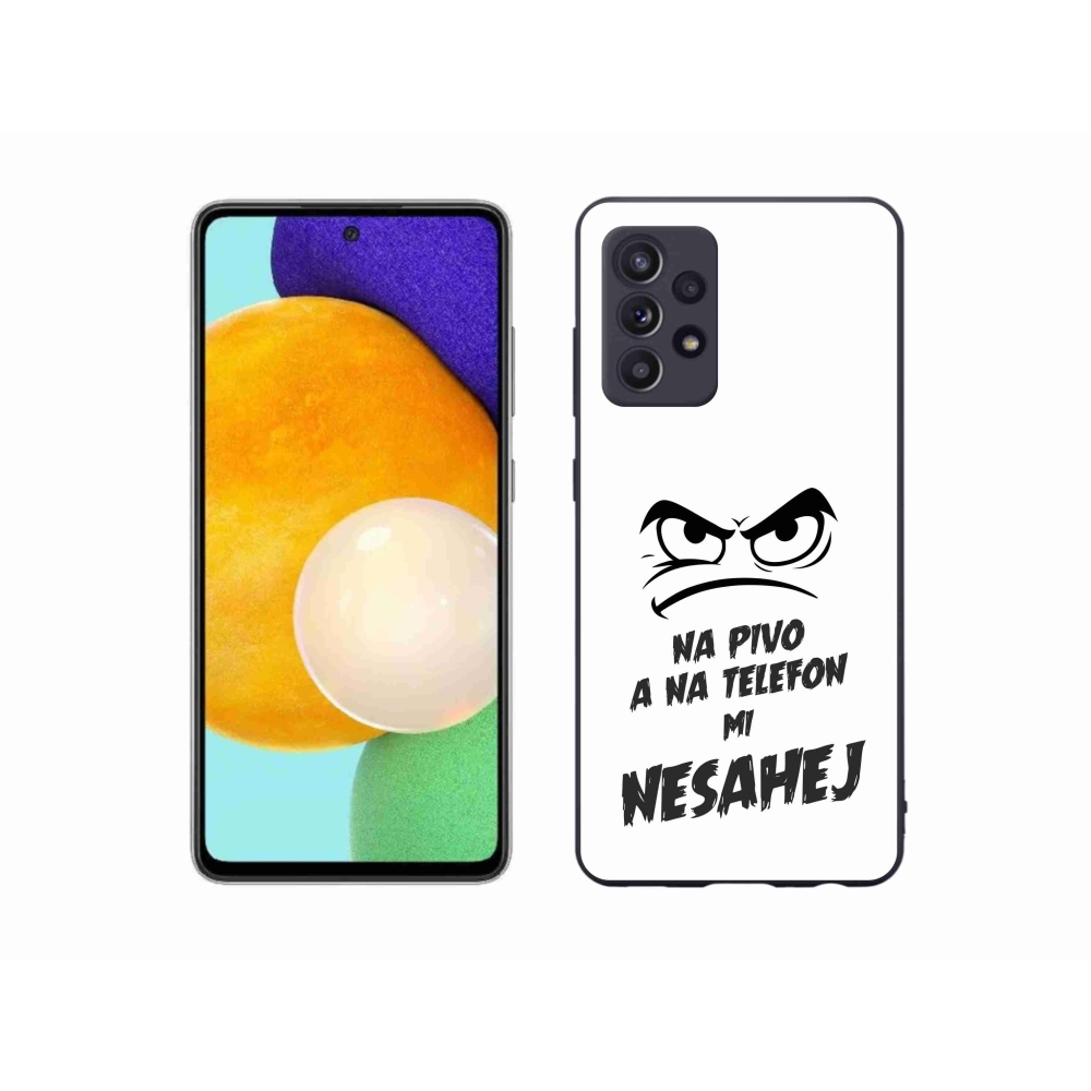 Gélový kryt mmCase na Samsung Galaxy A52/A52 5G - pivný motív 2 biele pozadie