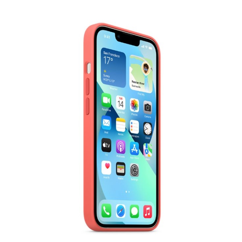 MM253ZM/A Silikónový kryt Apple vrátane. Magsafe pre iPhone 13 Pink Pomelo