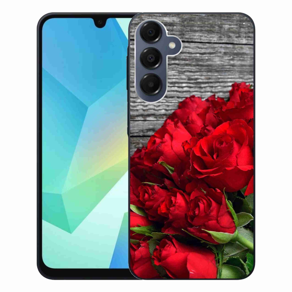 Gélový kryt mmCase na Samsung Galaxy A16 4G/5G - červené ruže