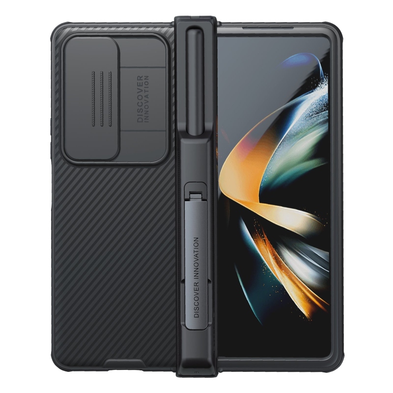 Nillkin CamShield PRE Slot+Stand Zadný Kryt pre Samsung Galaxy Z Fold 4 5G Black