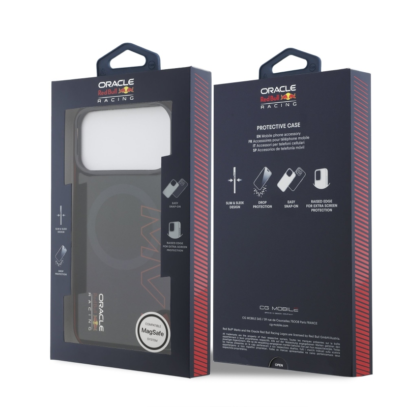 Red Bull PC Dvojvrstvový vertikálny zadný kryt MV1 MagSafe pre iPhone 17 Pro Max Navy