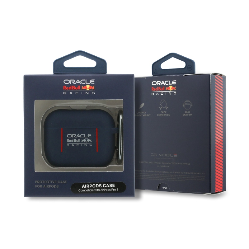 Silikónové puzdro Red Bull Lines pre AirPods Pro 3 Navy