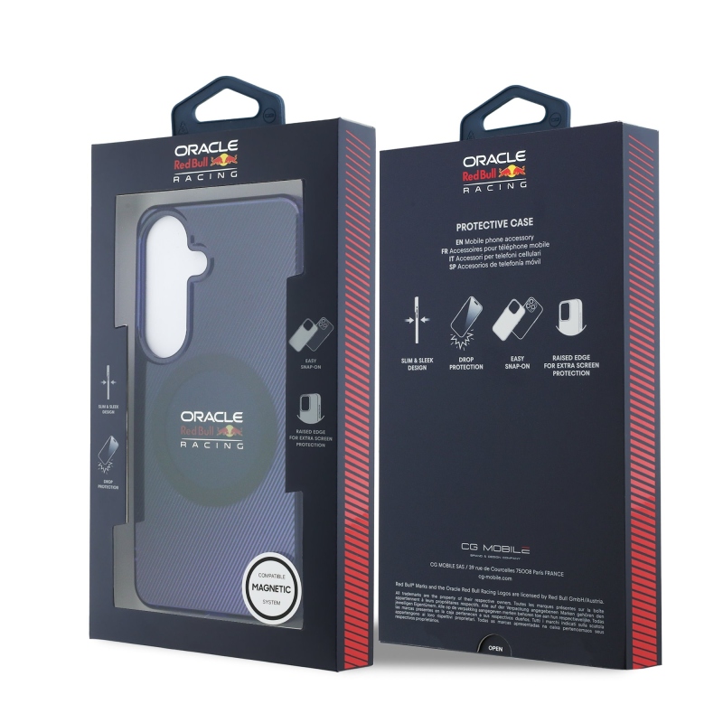 Dvojvrstvový magnetický zadný kryt Red Bull PC Blended Lines pre Samsung Galaxy S26 Navy