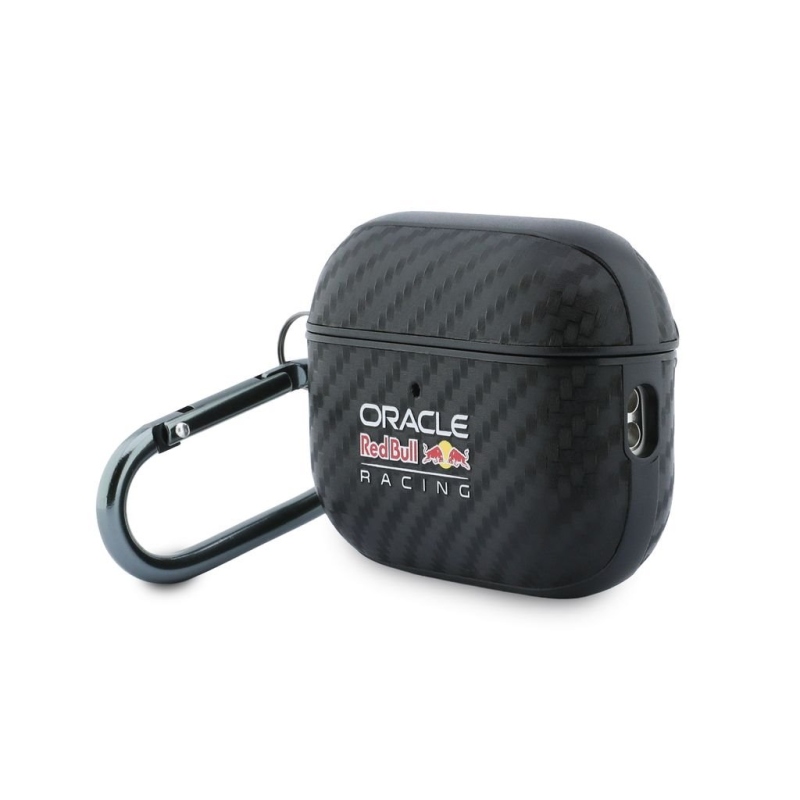 Red Bull PU karbónové puzdro pre AirPods Pro 3 Black