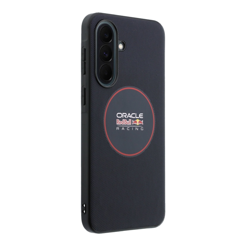 Red Bull PU kožený zadný kryt Red Ring MagSafe pre Samsung Galaxy A37 Navy