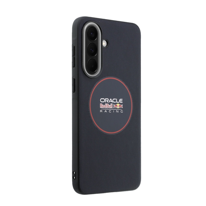 Red Bull PU kožený zadný kryt Red Ring MagSafe pre Samsung Galaxy A57 Navy