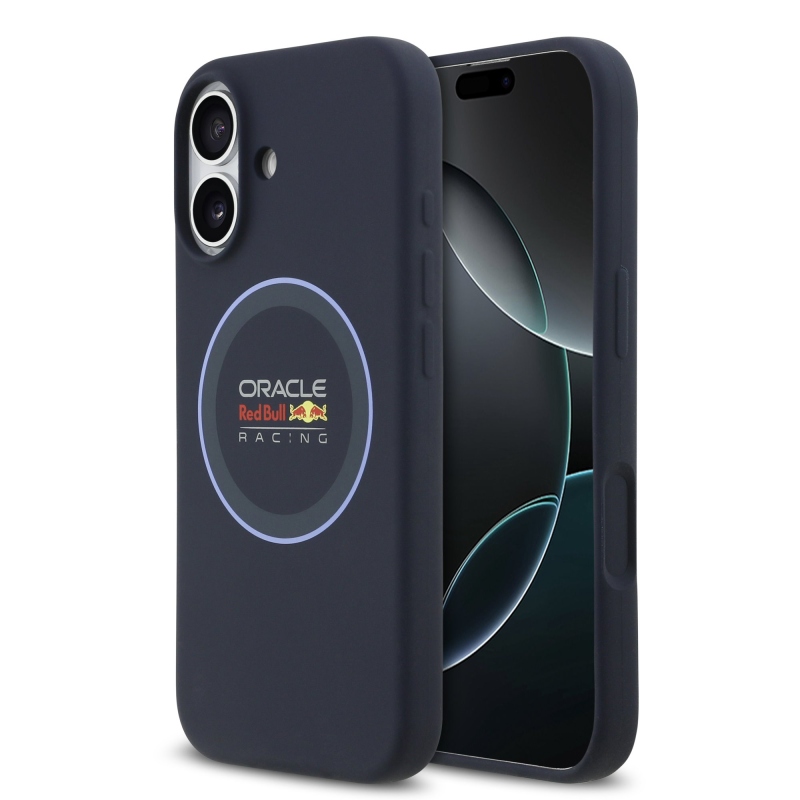 Red Bull Silikónový zadný kryt MagSafe Blue Ring pre iPhone 17 Navy