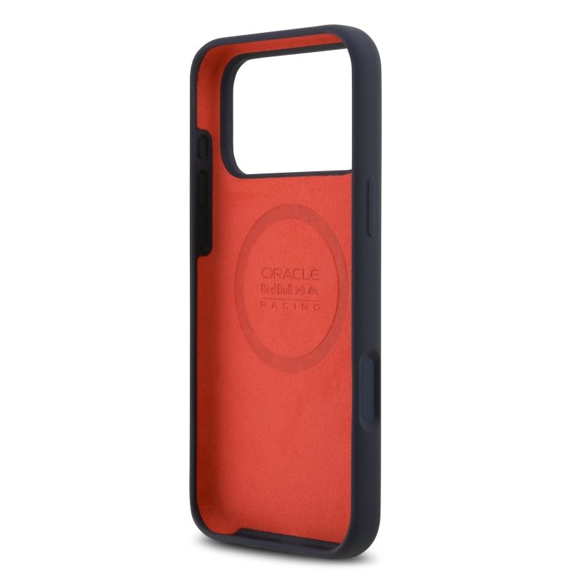 Red Bull Silikónový zadný kryt Blue Ring MagSafe pre iPhone 17 Pro Max Navy