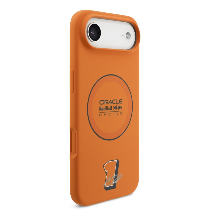 Red Bull Silicone Blue Ring MagSafe Zadný Kryt pre iPhone Air Orange