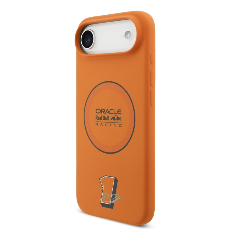 Red Bull Silicone Blue Ring MagSafe Zadný Kryt pre iPhone Air Orange