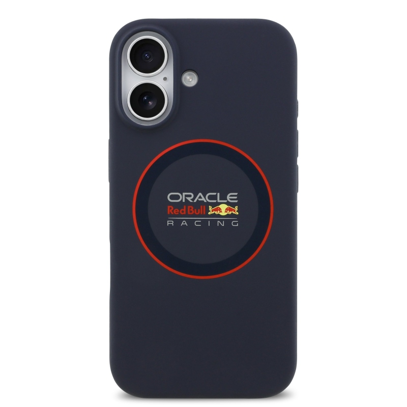 Red Bull Silikónový zadný kryt Red Ring MagSafe pre iPhone 17 Navy