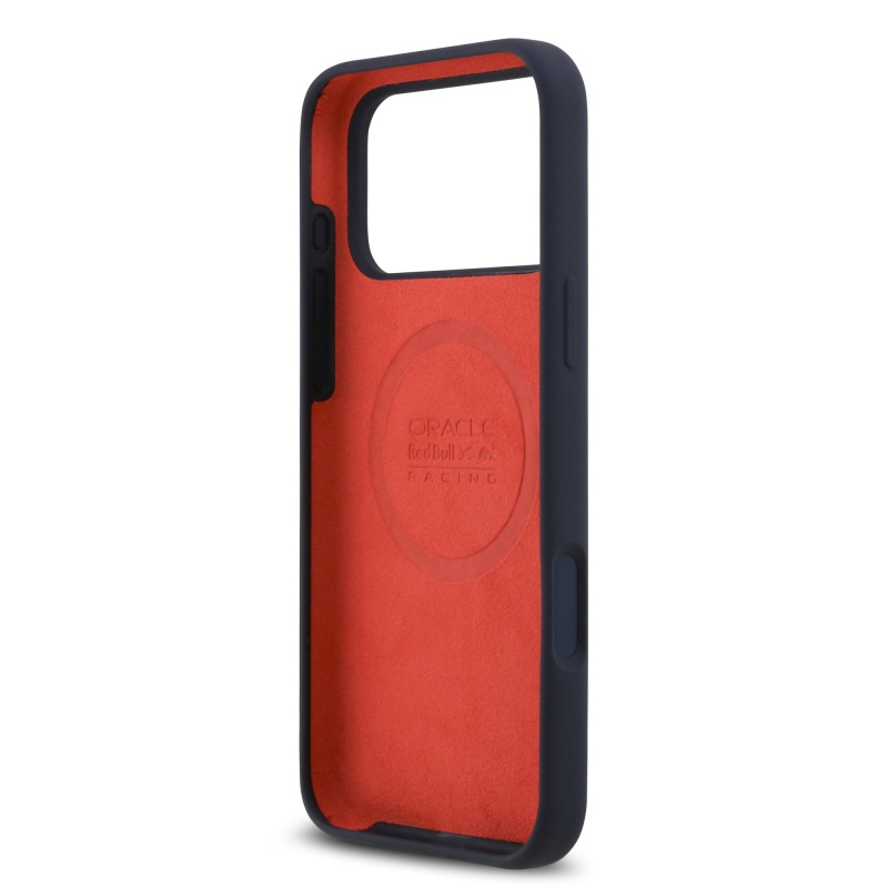 Red Bull Silikónový zadný kryt Red Ring MagSafe pre iPhone 17 Pro Max Navy