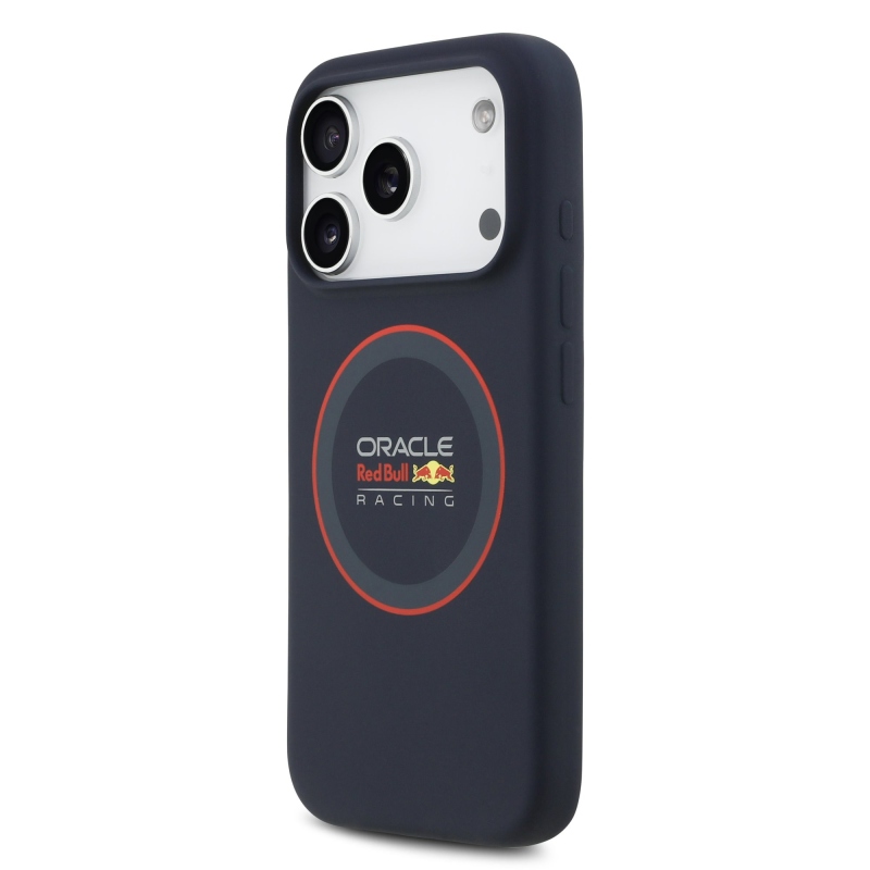 Red Bull Silikónový zadný kryt Red Ring MagSafe pre iPhone 17 Pro Navy