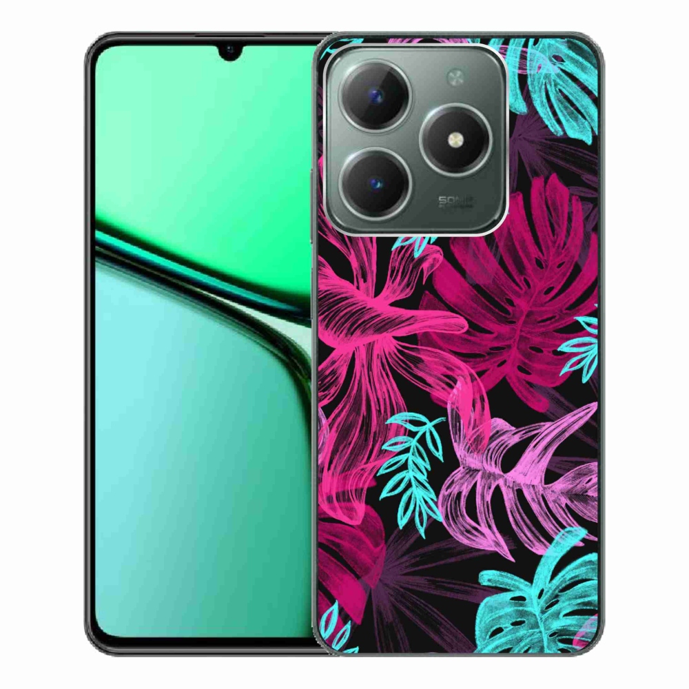 Gélový kryt mmCase na Realme C61 - kvety 1
