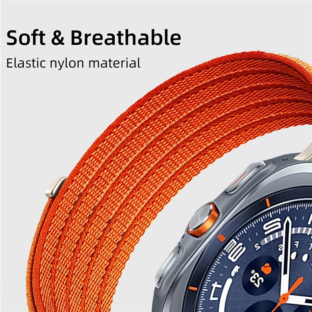 Reply nylonový remienok na Samsung Galaxy Watch Ultra (2025) 47mm - oranžový