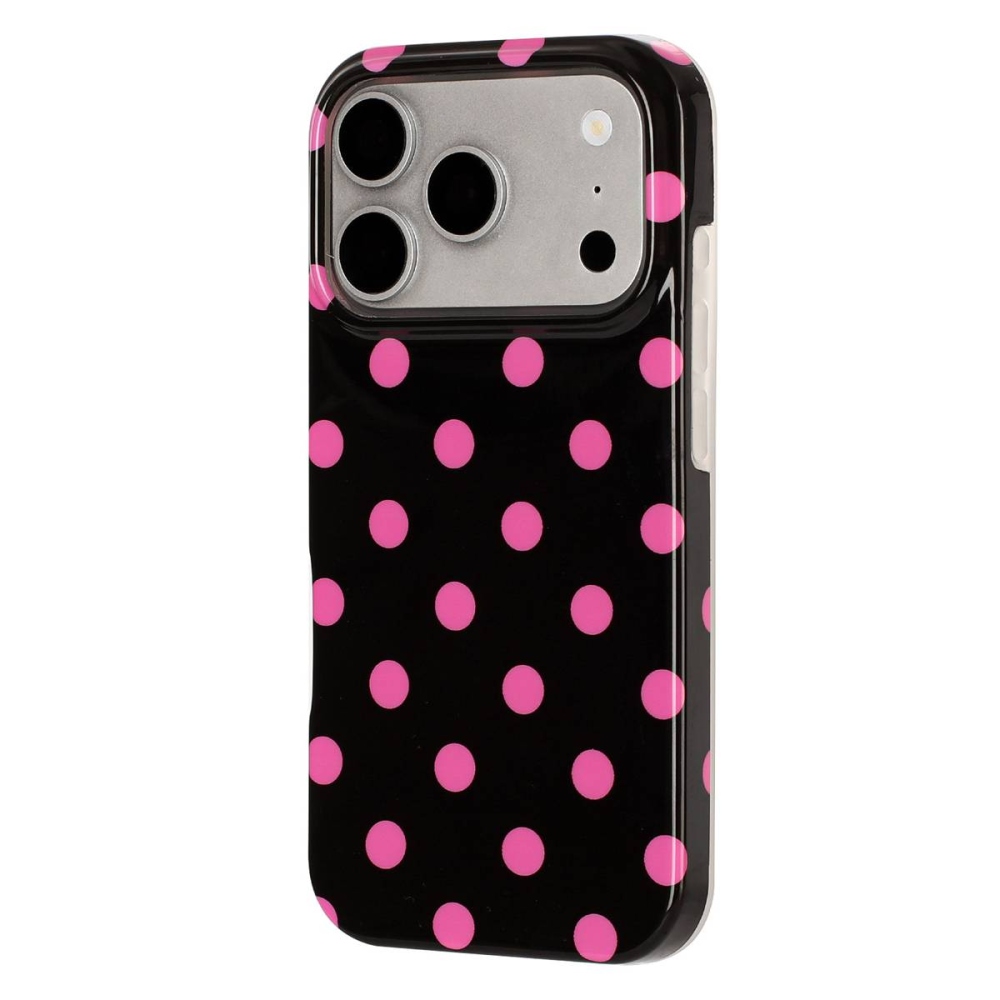Retro Dot gélový obal na mobil iPhone 18 Pro Max/17 Pro Max - čierny