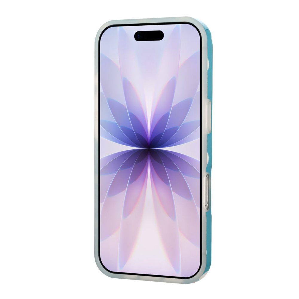 Retro Dot gélový obal na mobil iPhone 18 Pro Max/17 Pro Max - modrý