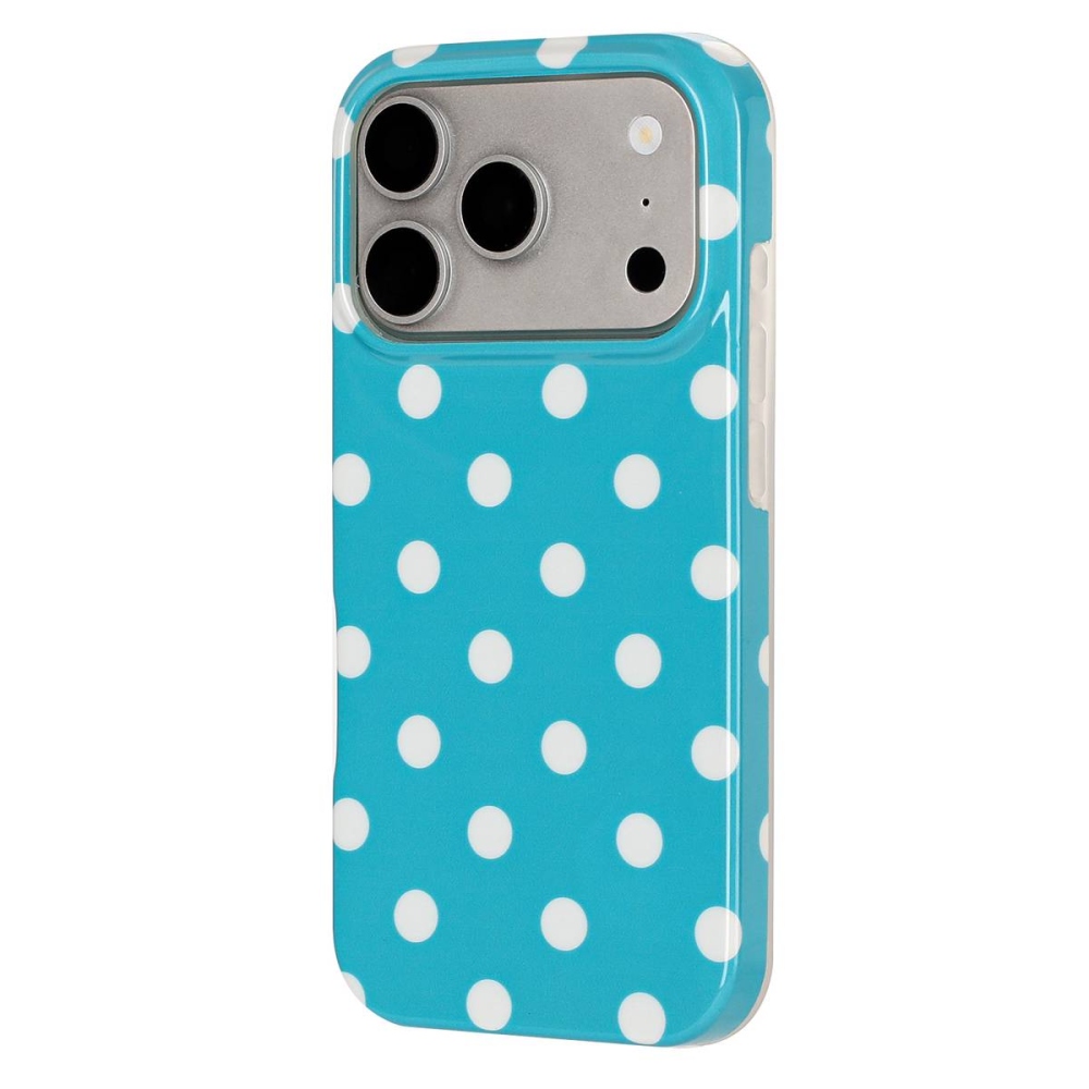 Retro Dot gélový obal na mobil iPhone 18 Pro Max/17 Pro Max - modrý