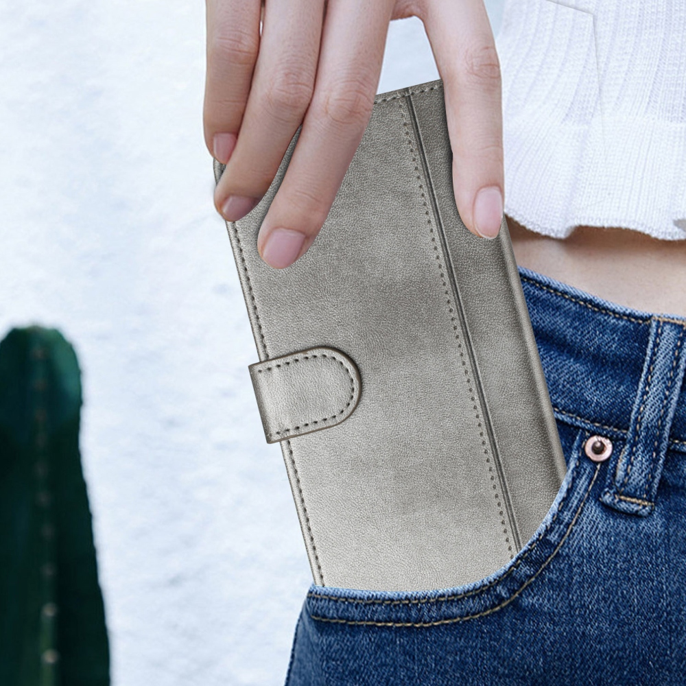 Retros knižkové puzdro na T-Mobile T Phone 3 - šedé