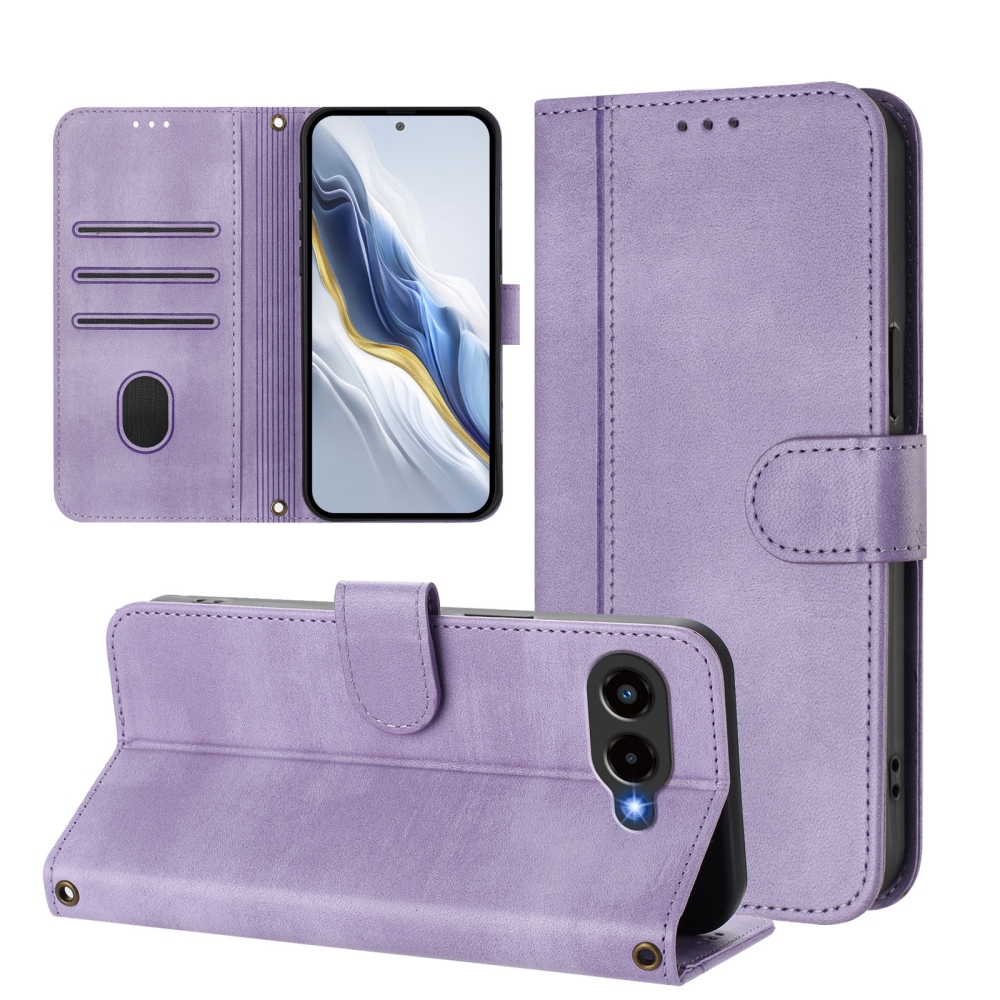 Retros knižkové puzdro na T-Mobile T Phone 3 - svetlofialové