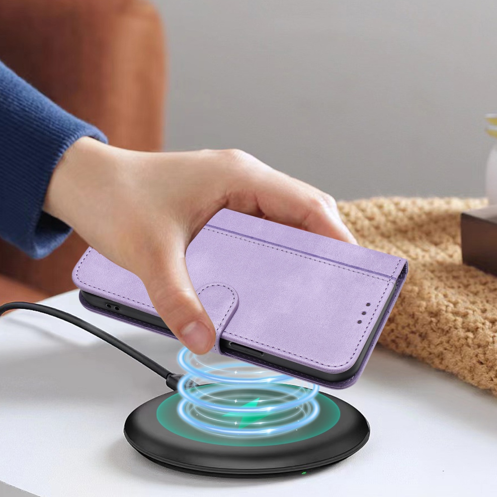 Retros knižkové puzdro na T-Mobile T Phone 3 - svetlofialové