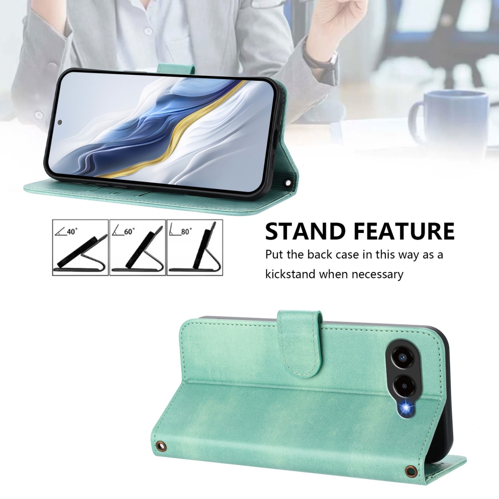 Retros knižkové puzdro na T-Mobile T Phone 3 - svetlozelené