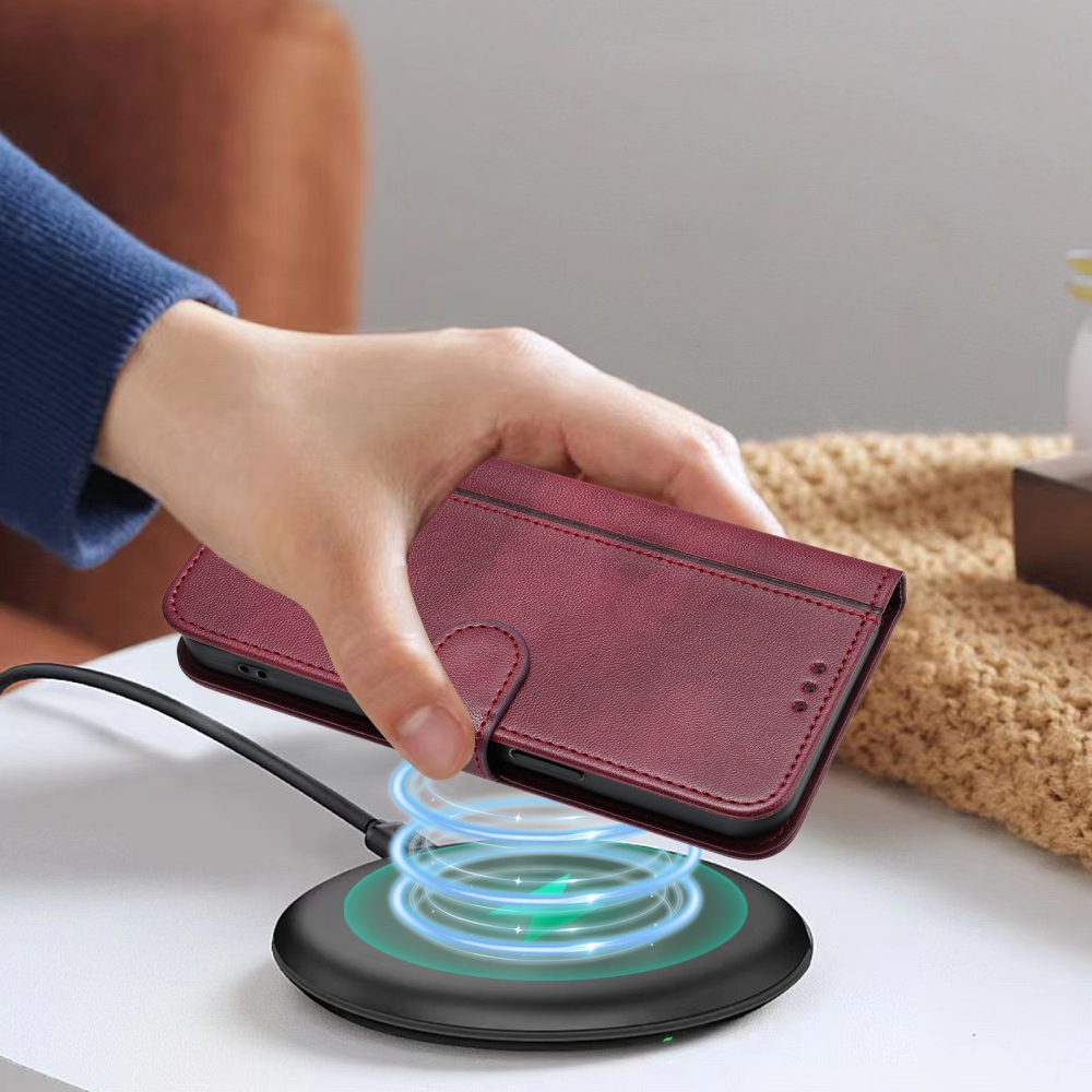 Retros knižkové puzdro na T-Mobile T Phone 3 - vínové