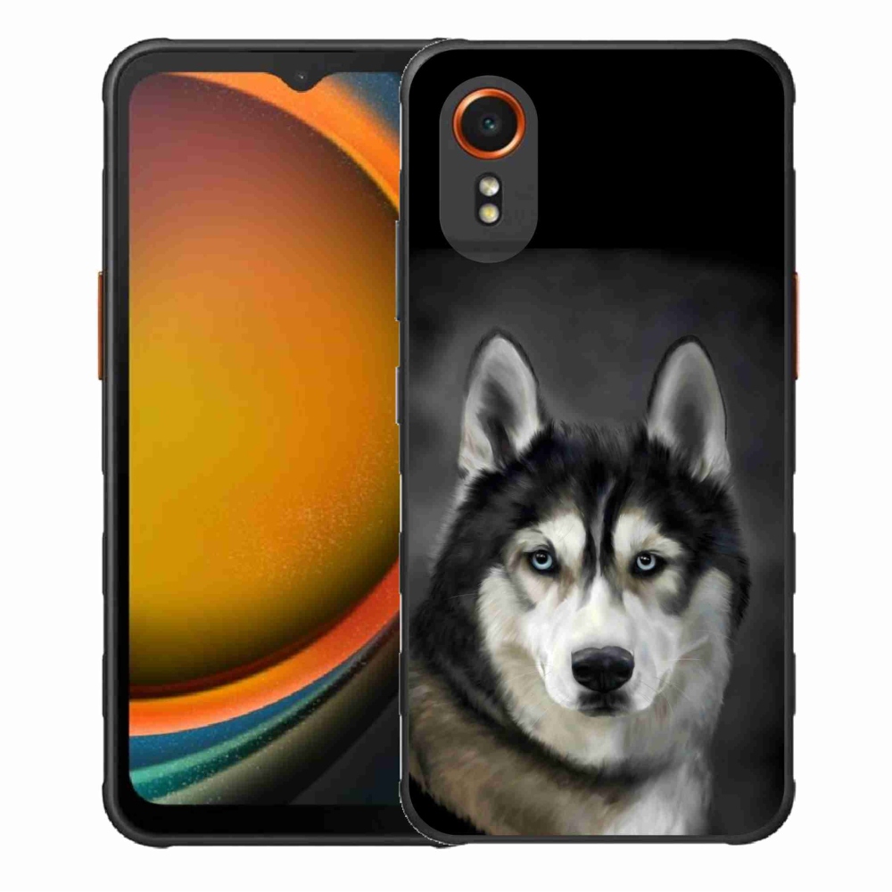 Gélový obal mmCase na Samsung Galaxy Xcover 7 - husky