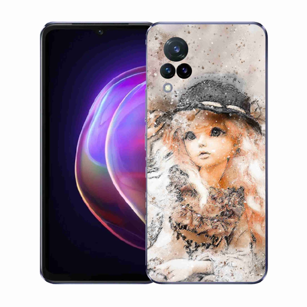 Gélový kryt mmCase na Vivo V21 4G/5G - dievčatko s klobúkom
