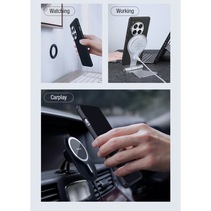 Nillkin Super Frosted PRE Magnetic Zadný Kryt pre OnePlus 12 Black