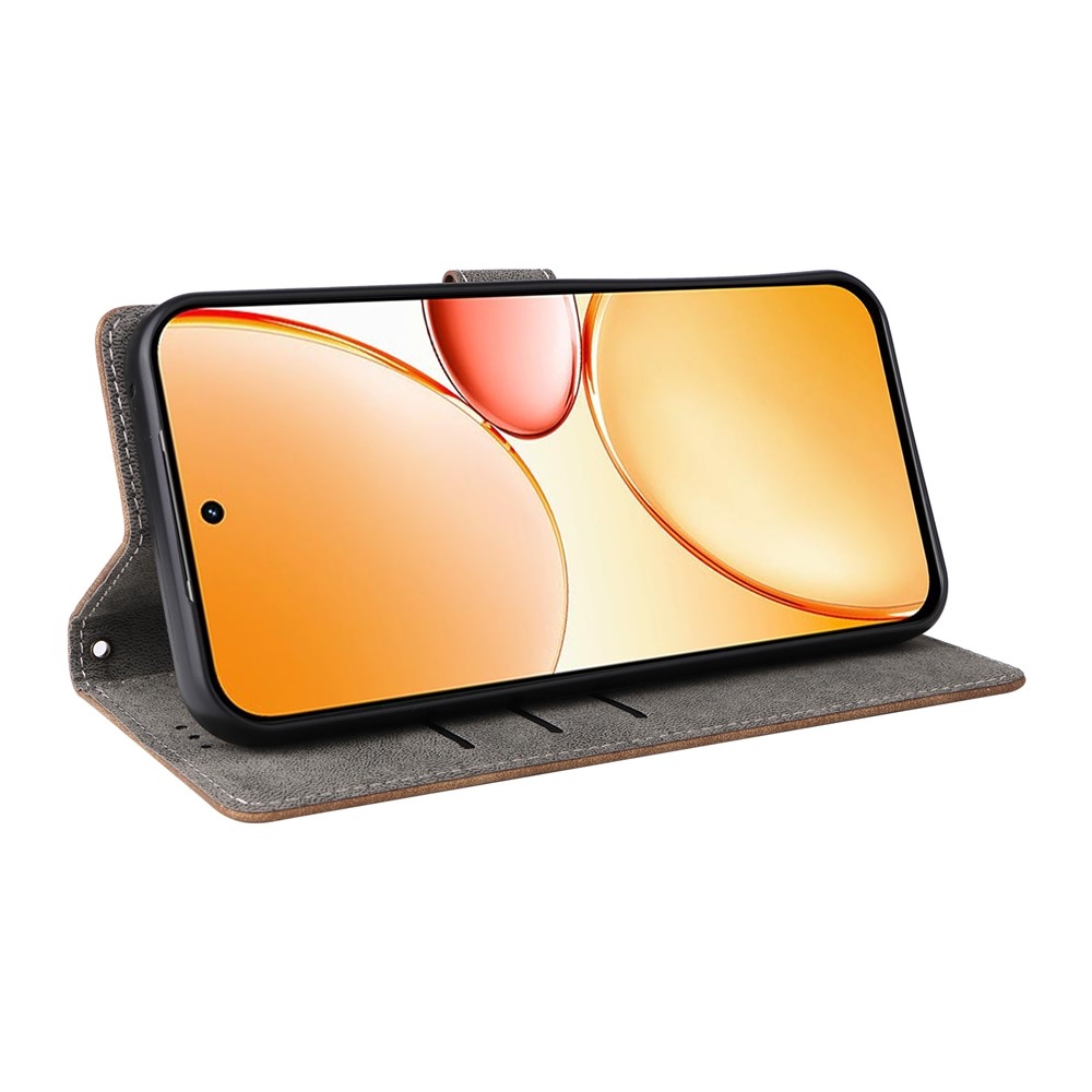 RFID knižkové puzdro na Realme C83 - hnedé