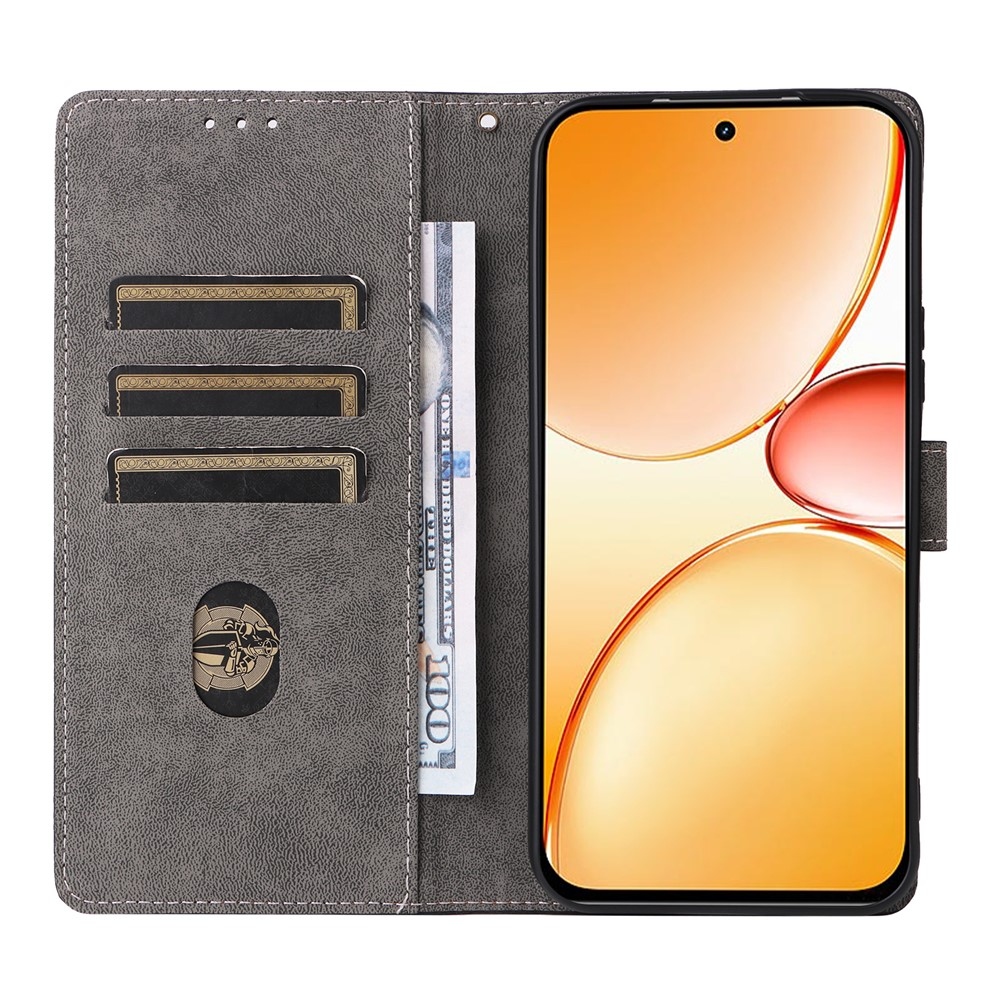 RFID knižkové puzdro na Realme C83 - hnedé