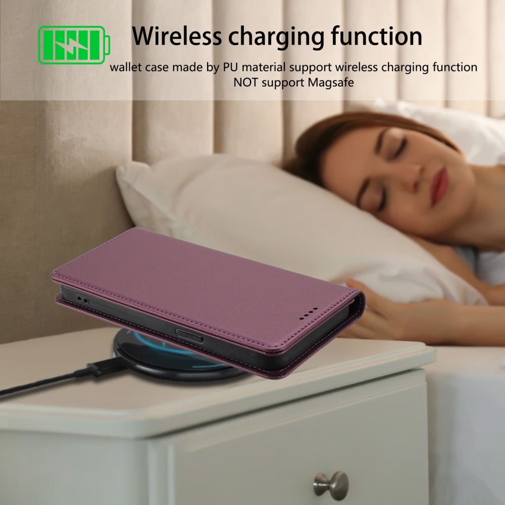 RFIDS knižkové puzdro na Realme GT 8 Pro 5G - fialové