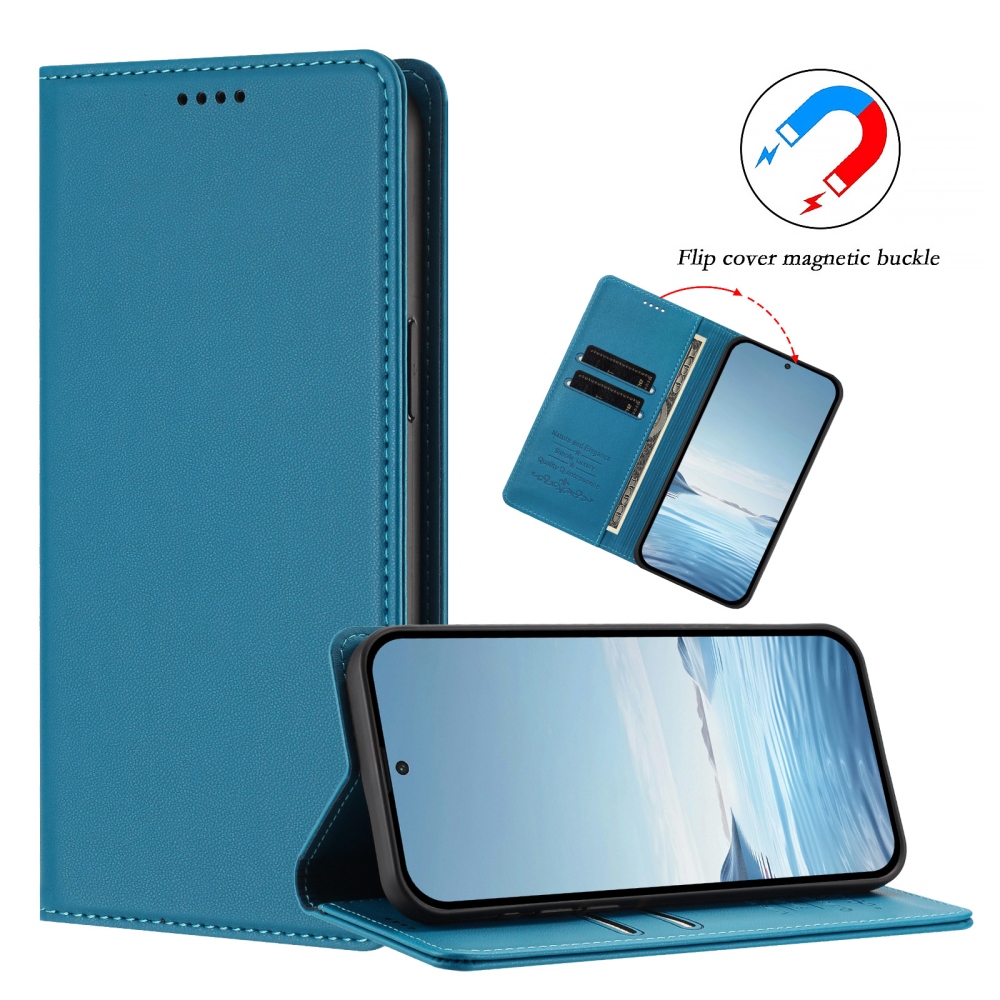 RFIDS knižkové puzdro na Realme GT 8 Pro 5G - svetlomodré