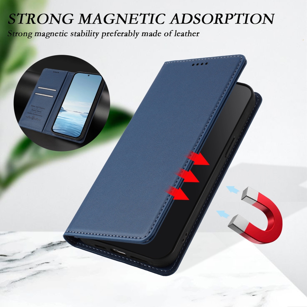 RFIDS knižkové puzdro na Realme GT 8 Pro 5G - tmavomodré