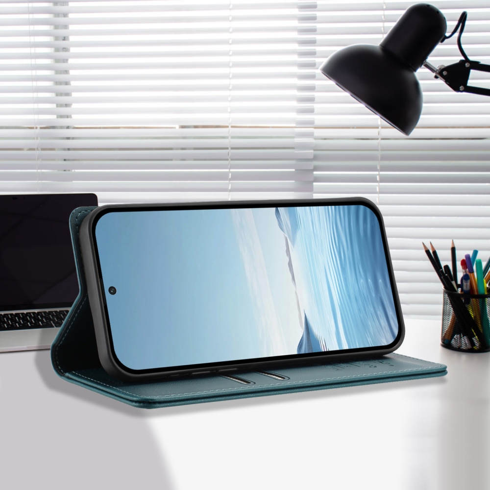 RFIDS knižkové puzdro na Realme GT 8 Pro 5G - zelené