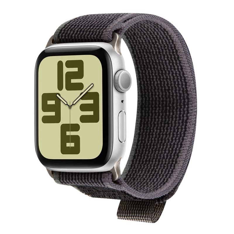 OBAL:ME Textilný Remienok pre Apple Watch 42-49mm M-L Grey/Green