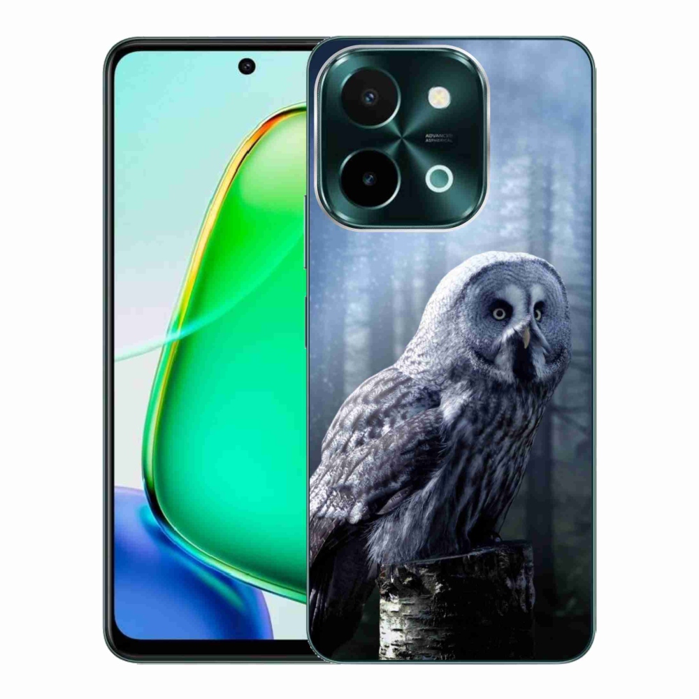 Gélový kryt mmCase na Vivo Y28 - sova