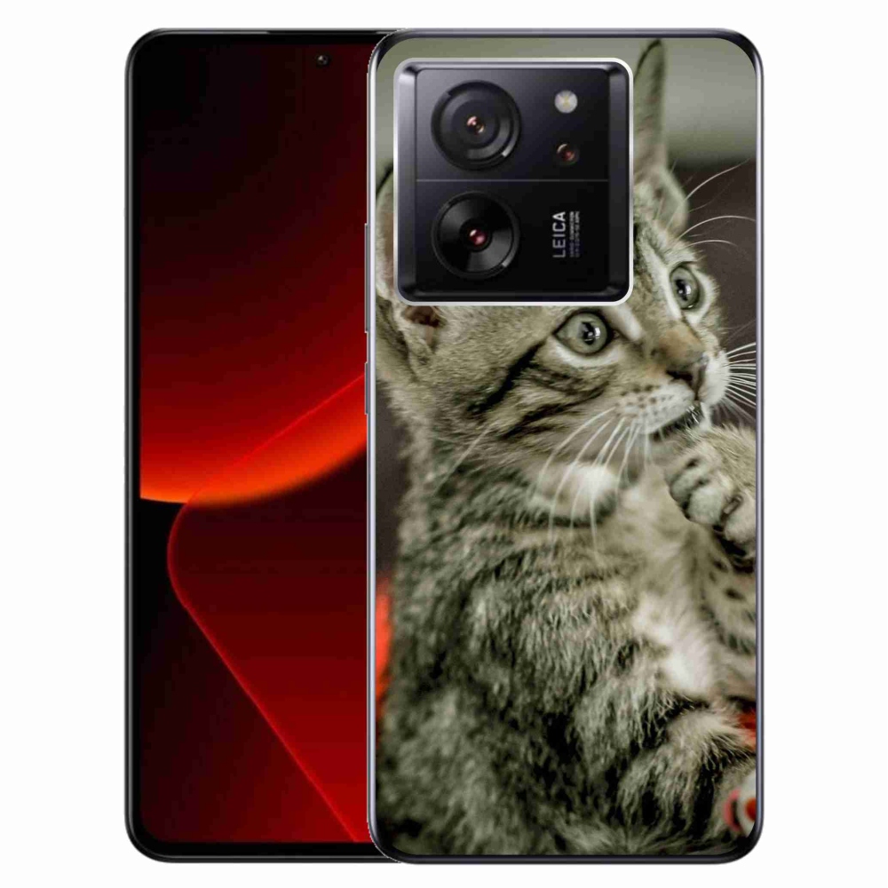 Gélový kryt mmCase na Xiaomi 13T/13T Pro - roztomilá mačka