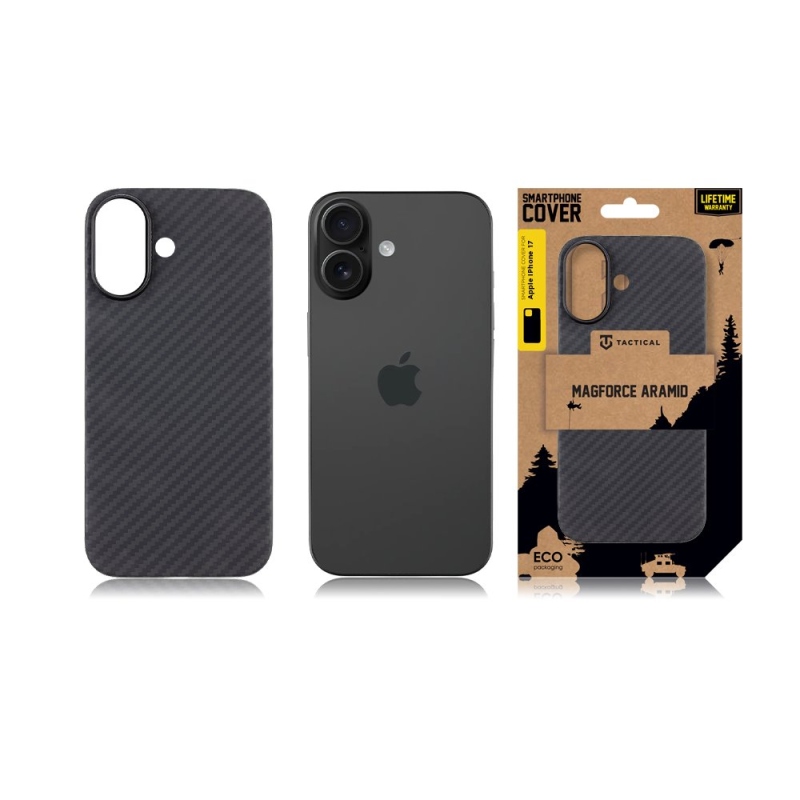 Taktický kryt MagForce Aramid pre Apple iPhone 17 Black