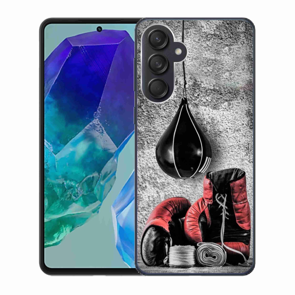 Gélový kryt mmCase na Samsung Galaxy M55 5G - boxovacie vrece a rukavice